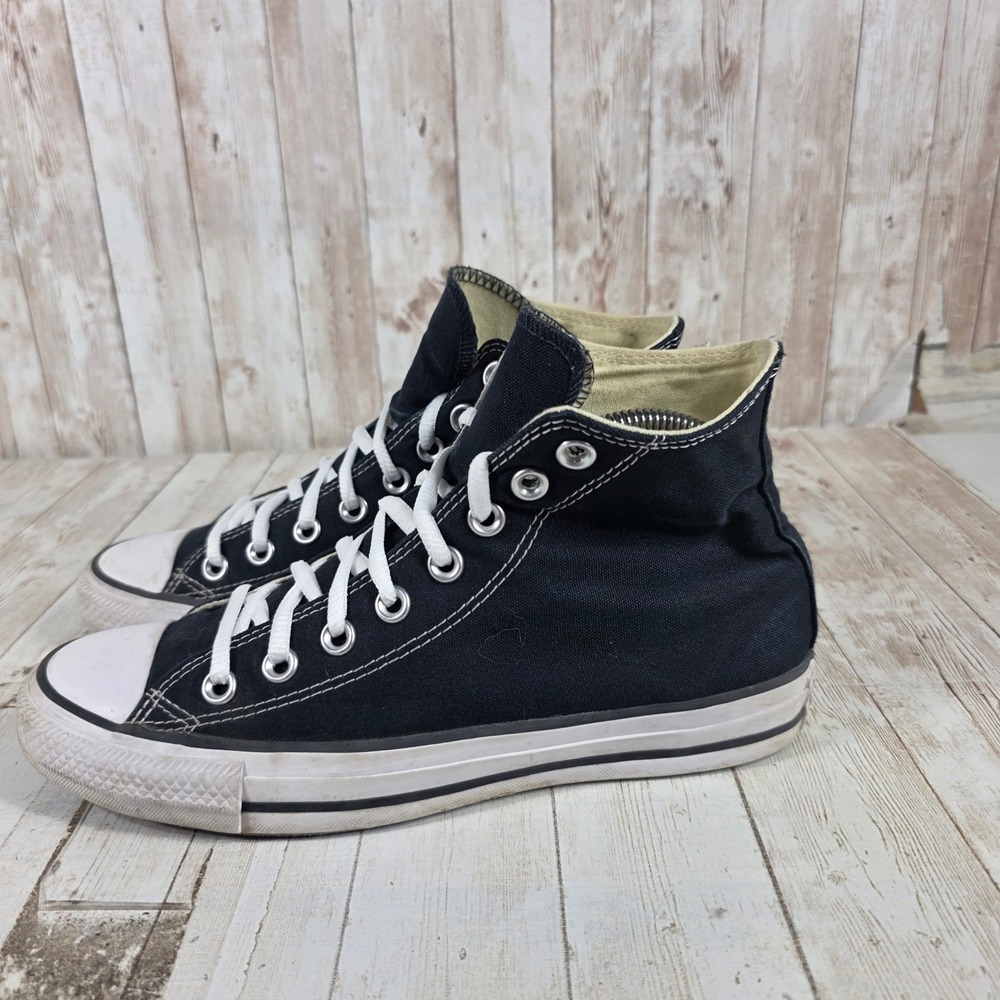 Converse Chuck Taylor All Star High Top Black Canvas Sneakers M9160 Womens 8.5 - Picture 4 of 8